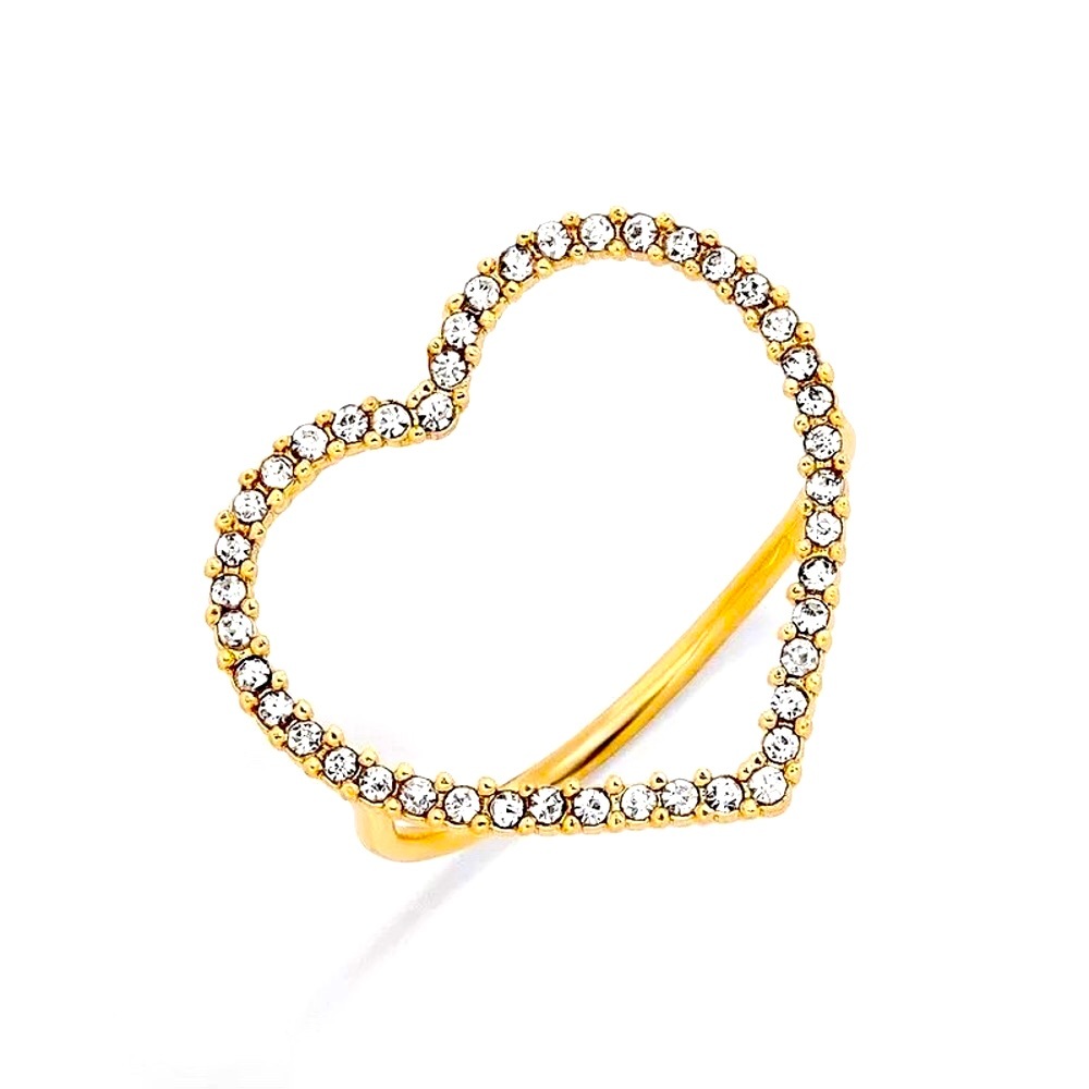 🌵4/$30 New Crystal Heart Ring